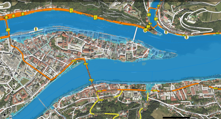 Hochwasser Passau Donau 10.0 m