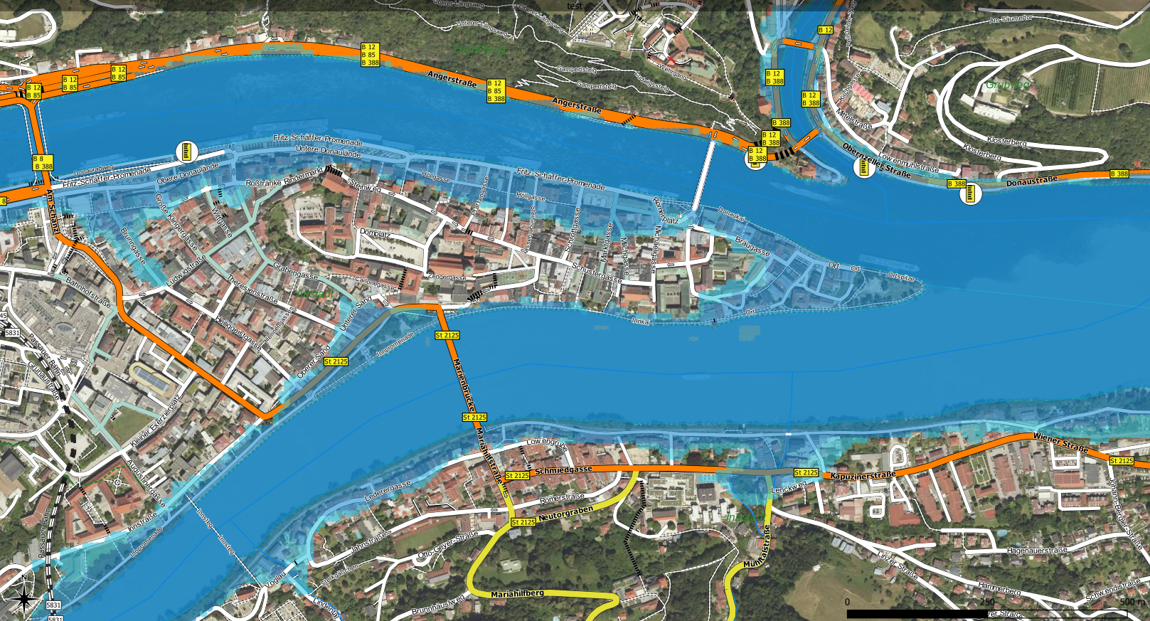 Hochwasser Passau Donau 12.0 m