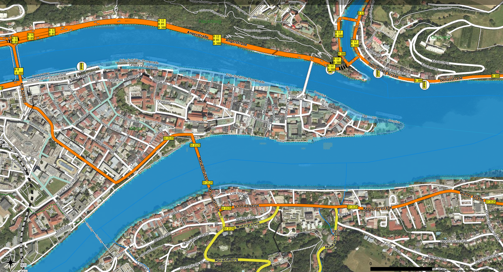 Hochwasser Passau Donau 8.0 m